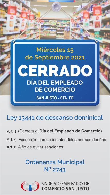 dia del empleado de comercio 2021